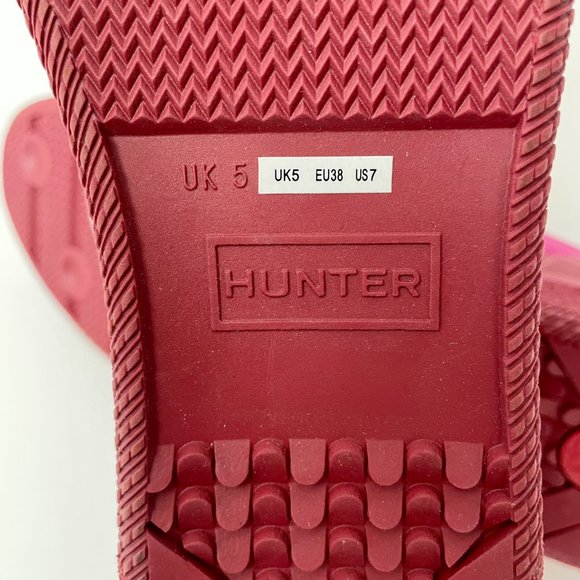 NEW Hunter Original Low Canvas Sneakers Water Repellent, Pink, Size 7 - Picture 9 of 9
